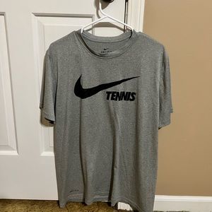 Nike Dri-Fit ‘Tennis’ Gray Mens Large T Shirt